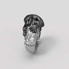 anillo la joyería joya gem el diamante hombre los hombres de oro anillos 3d print model - Mito3D