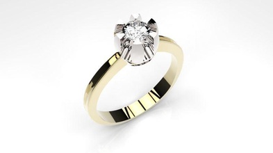 anello gioielli gioiello gemma diamante di fidanzamento matrimonio oro disco platino brillant brillante anelli 3d print model - Mito3D