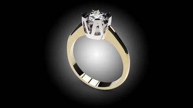 ring jewelry jewel gem diamond engagement wedding jewellery platinum gemstone gems gemstones diamonds brilliant gold rings jewels jewllery stones 3d print model - Mito3D