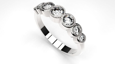 ring jewelry diamond engagement gold gem jewellery jewel gems wedding rings 3d print model - Mito3D