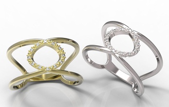 de l'anneau bijoux or le diamant ruby saphir l'émeraude jour mariage les anneaux 3d print model - Mito3D