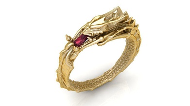 anello gioielli jewerly gioiello oro uomini anelli 3d print model - Mito3D