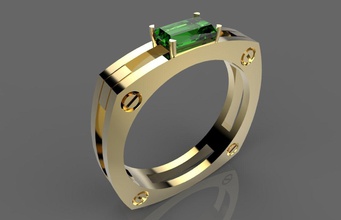 ring jewelry 3d jewelery gold diamond rings 3d print model - Mito3D
