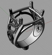 anello gioielli gioiello diamante oro disco di platino anelli 3d print model - Mito3D