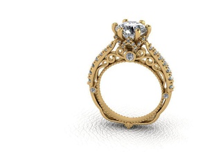 ring jewelry gold silver gem diamond jewel jewellery platinum sapphire wedding gemstone brilliant brillante brillant engagement brilhante diamante rings 3d print model - Mito3D