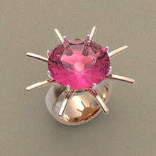 ring schmuck prototyp entwickeln drucken juwel charakter frau engagement diamant mode schönheit ringe 3d print model - Mito3D