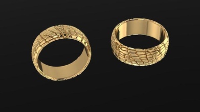 ring jewelry gold jewel diamond jewellery printable wedding gem silver cad rings 3d print model - Mito3D
