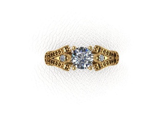 anel jóias diamante gem jóia ouro de casamento gemas pedra preciosa platina diamantes brilhantes pedras preciosas prata cortes diamant esmeralda dimamond baguete anéis 3d print model - Mito3D