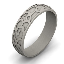 anel jóias ouro branco de prata platina anéis 3d print model - Mito3D