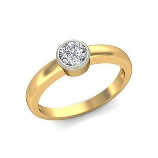 Ring 009 Ringe druckbar Gold Diamant Schmuck Sterling Juwel Platin Solitär Hochzeit Engagement wertvoll Luxus Silber 3d print model - Mito3D