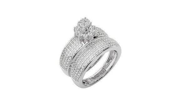 anillo 030 diamante platino oro anillos joyería joya libra esterlina solitario Boda compromiso imprimible precioso lujo plata 3d print model - Mito3D