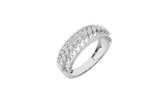Ring 035 Ringe Diamant Gold Schmuck Sterling Juwel Platin Solitär Hochzeit Engagement druckbar wertvoll Luxus Silber 3d print model - Mito3D