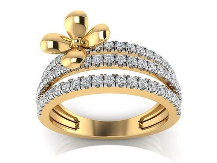 Ring 114 Diamant Platin Engagement Hochzeit druckbar Schmuck Gold Cocktail brillant wertvoll Juwel Luxus Sterling Ringe 3d print model - Mito3D