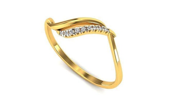 ring - 119 rings wedding engagement jewellery diamond printable gold jewelry sterling gem platinum jewel precious luxury silver 3d print model - Mito3D