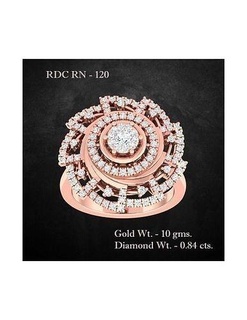 anillo 120 joyería joya libra esterlina Boda compromiso imprimible solitario diamante oro anillos lujo precioso platino cóctel 3d print model - Mito3D