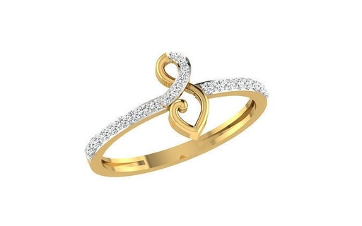 ring - 123 jewellery printable diamond gold wedding jewel rings engagement jewelry light weight minimalist thin wt 3d print model - Mito3D