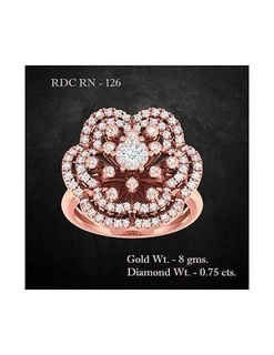 squillare 126 gioielleria sterlina nozze Fidanzamento gioiello stampabile solitario gemma diamante oro anelli lusso prezioso platino cocktail 3d print model - Mito3D