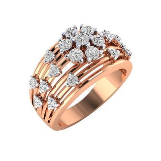 squillare 1504 Fidanzamento nozze diamante stampabile platino gioielleria gruppo musicale oro brillante prezioso gemma lusso sterlina anelli solitario 3d print model - Mito3D