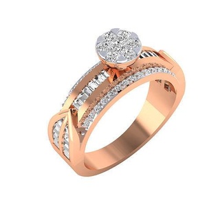squillare 1519 Fidanzamento nozze diamante stampabile platino gioielleria gruppo musicale oro brillante prezioso gemma lusso sterlina anelli solitario 3d print model - Mito3D