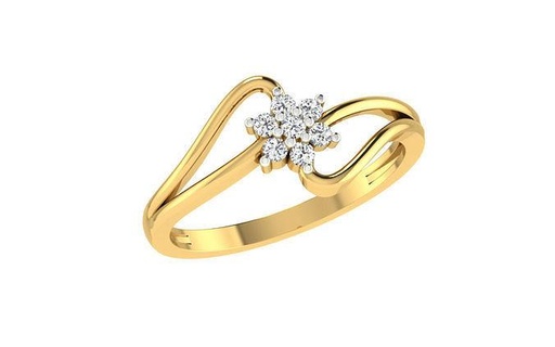 bague 1573 anneaux mariage engagement bijou bijoux diamant imprimable or minimaliste lumière wt 3d print model - Mito3D