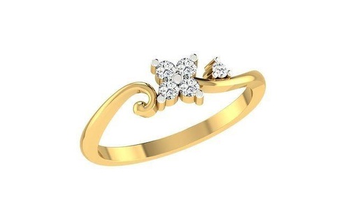 ring - 1582 rings wedding engagement jewel jewellery diamond printable gold jewelry light weight minimalist thin wt 3d print model - Mito3D