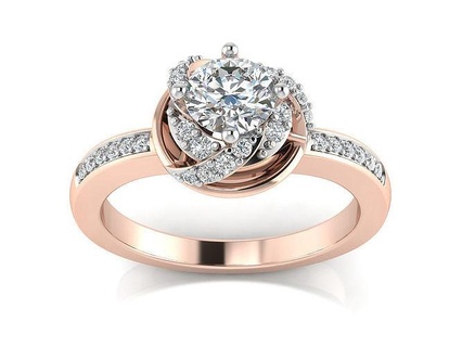 Ring 189 Diamant Platin Engagement Hochzeit druckbar Schmuck Gold Cocktail brillant wertvoll Juwel Luxus Sterling Ringe 3d print model - Mito3D