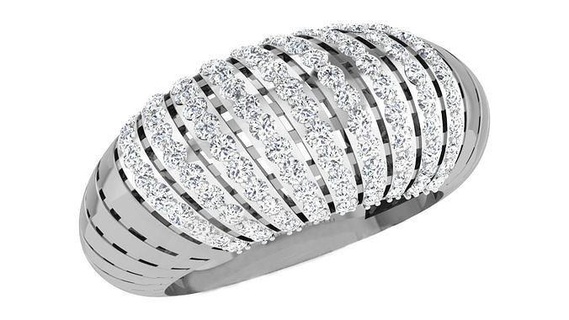 squillare 1 elegante diamante oro stampabile platino Fidanzamento nozze gioielleria cocktail brillante prezioso gemma lusso sterlina anelli 3d print model - Mito3D