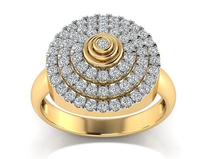 Ring 21001 Diamant Platin Engagement Hochzeit druckbar Schmuck Gold Cocktail brillant wertvoll Juwel Luxus Sterling Ringe 3d print model - Mito3D