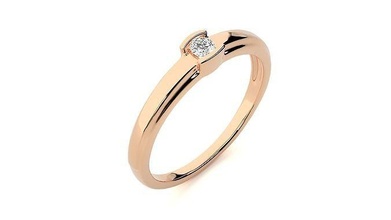 anillo 222 compromiso Boda diamante imprimible platino joyería banda oro joya brillante precioso lujo libra esterlina anillos solitario 3d print model - Mito3D