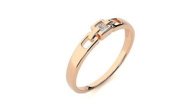 bague 239 engagement mariage diamant imprimable platine bijoux bande or brillant précieux gemme luxe sterling anneaux solitaire 3d print model - Mito3D