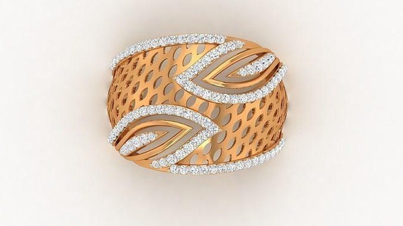 Ring 242 Ringe Cocktail Schmuck druckbar Diamant Juwel Luxus Platin Engagement Hochzeit Gold brillant wertvoll Sterling 3d print model - Mito3D