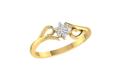 ring - 2486 rings wedding engagement jewel jewellery diamond printable gold jewelry light weight minimalist thin wt 3d print model - Mito3D
