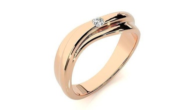 squillare 2522 Fidanzamento nozze diamante stampabile platino gioielleria gruppo musicale oro brillante prezioso gemma lusso sterlina anelli solitario 3d print model - Mito3D