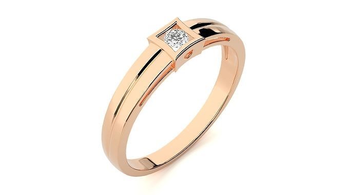 Ring 260 Engagement Hochzeit Diamant druckbar Platin Schmuck Band Gold brillant wertvoll Juwel Luxus Sterling Ringe Solitär 3D print model - Mito3D