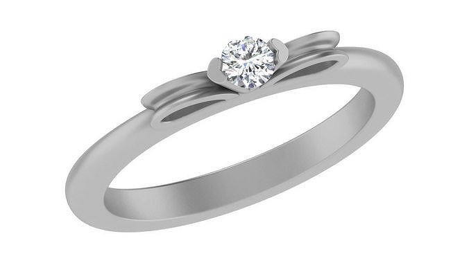 anillo 29 diamante platino oro joyería joya anillos Boda libra esterlina compromiso imprimible precioso lujo plata 3D print model - Mito3D