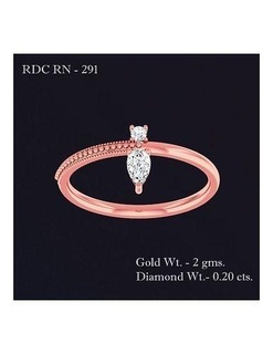anillo 291 joyería joya libra esterlina Boda compromiso imprimible solitario diamante oro anillos lujo precioso platino 3d print model - Mito3D