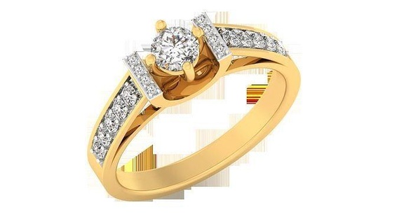 ring - 2970 gold rings diamond jewelry sterling gem platinum wedding engagement printable jewel jewellery precious luxury silver 3d print model - Mito3D