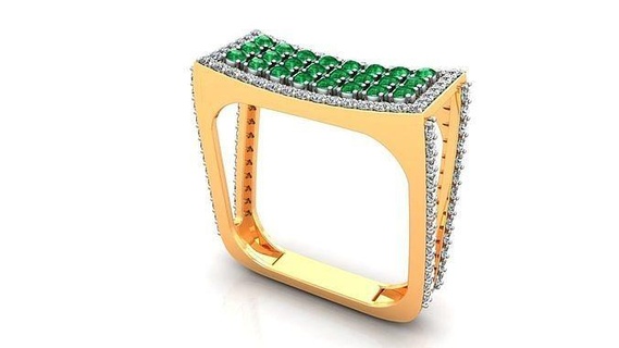 anel 299 argolas coquetel jóias imprimível diamante joalheria gema luxo platina noivado Casamento ouro brilhante precioso esterlina 3d print model - Mito3D