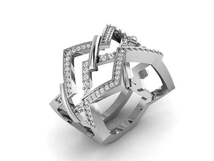 yüzük 3900 yüzükler elmas altın takı sterlin mücevher platin Solitaire düğün nişan yazdırılabilir değerli lüks gümüş 3d print model - Mito3D