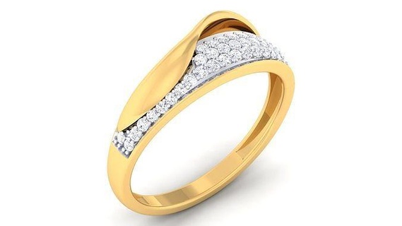 ring - 5286 gold rings diamond jewelry sterling gem platinum wedding engagement printable jewel jewellery precious luxury silver 3d print model - Mito3D