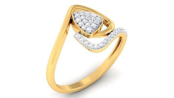 ring - 5318 gold rings diamond jewelry sterling gem platinum wedding engagement printable jewel jewellery precious luxury silver 3d print model - Mito3D