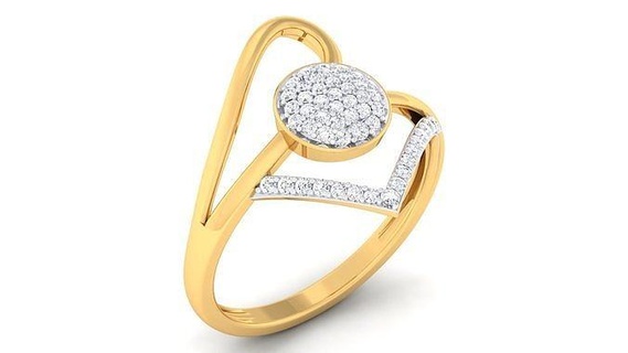 ring - 5319 gold rings diamond jewelry sterling gem platinum wedding engagement printable jewel jewellery precious luxury silver 3d print model - Mito3D