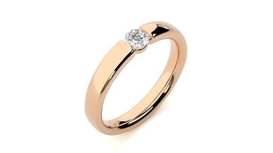 squillare 5528 Fidanzamento nozze diamante stampabile platino gioielleria gruppo musicale oro brillante prezioso gemma lusso sterlina anelli solitario 3d print model - Mito3D