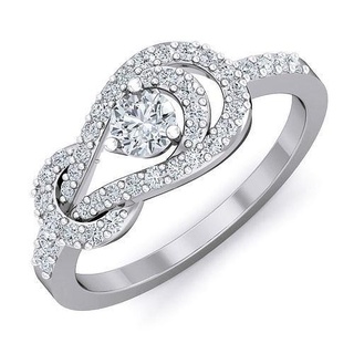 Ring 563 Platin Diamant Engagement Hochzeit druckbar Schmuck Gold Cocktail brillant wertvoll Juwel Luxus Sterling Ringe 3d print model - Mito3D