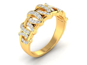 ring 666 engagement hochzeit gold platin schmuck druckbar diamant brillant wertvoll juwel luxus silber sterling ringe 3d print model - Mito3D
