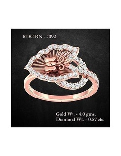 Ring 7092 Schmuck Sterling Hochzeit Engagement Juwel druckbar Solitär Diamant Gold Ringe Luxus wertvoll Platin Cocktail Schmetterling 3d print model - Mito3D