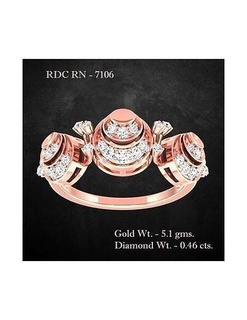 Ring 7106 Schmuck Sterling Hochzeit Engagement Juwel druckbar Solitär Diamant Gold Ringe Luxus wertvoll Platin Cocktail 3d print model - Mito3D