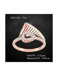ring - 7116 jewelry sterling wedding engagement jewellery jewel printable solitaire gem diamond gold rings luxury precious platinum cocktail 3d print model - Mito3D