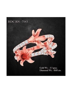 Ring 7143 Schmuck Sterling Hochzeit Engagement Juwel druckbar Solitär Diamant Gold Ringe Luxus wertvoll Platin Cocktail 3d print model - Mito3D