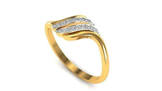 ring - 81 rings wedding engagement jewellery diamond printable gold jewelry sterling gem platinum jewel precious luxury silver 3d print model - Mito3D